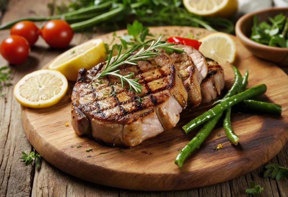 Kotlet schabowy na patelni grillowej